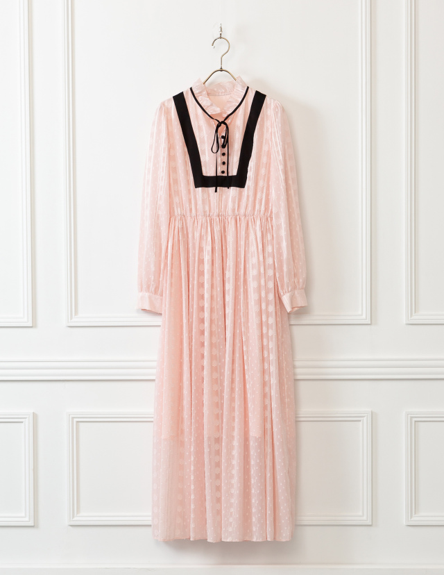 ロング丈ワンピース　ピンク sale! 80%off